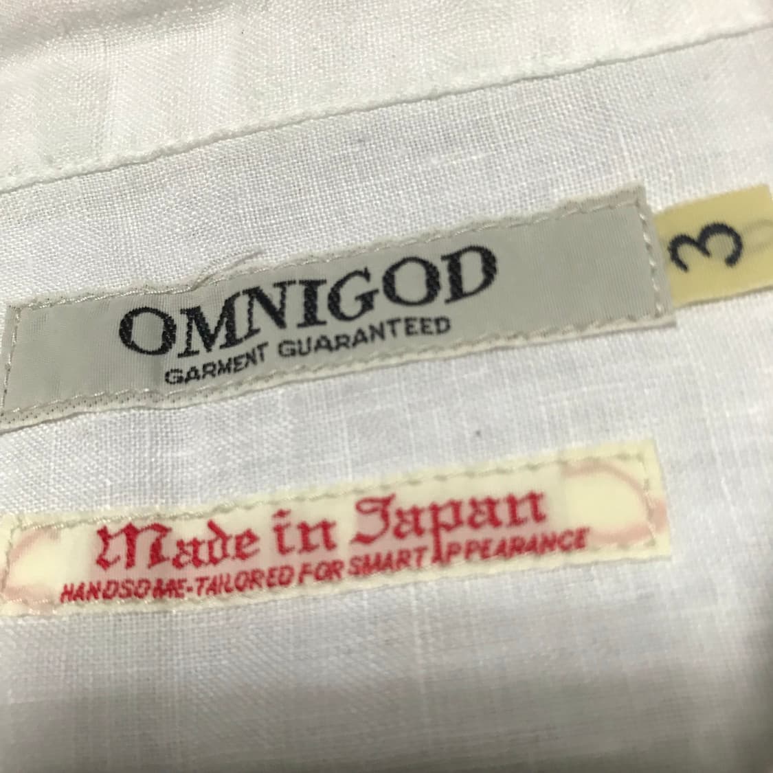 재팬 옴니갓 린넨 화이트 셔츠 3번 상품이미지4