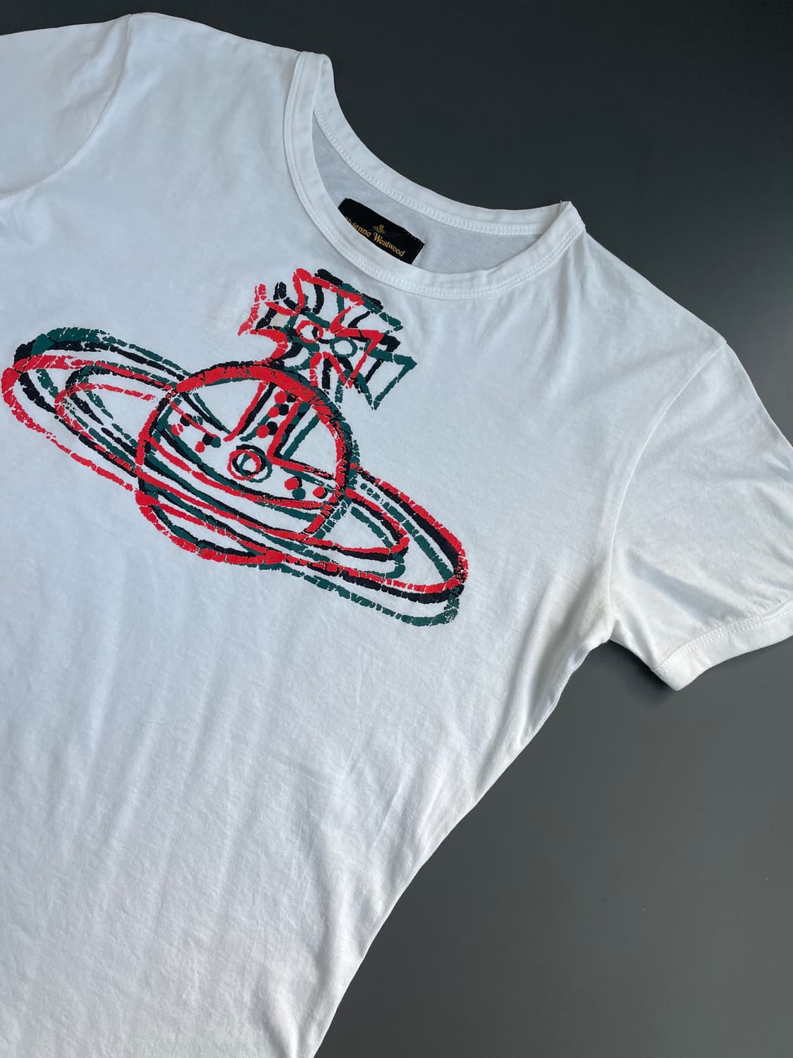 [S] 비비안 웨스트우드 로고 프린팅 반팔 티셔츠 상품이미지3