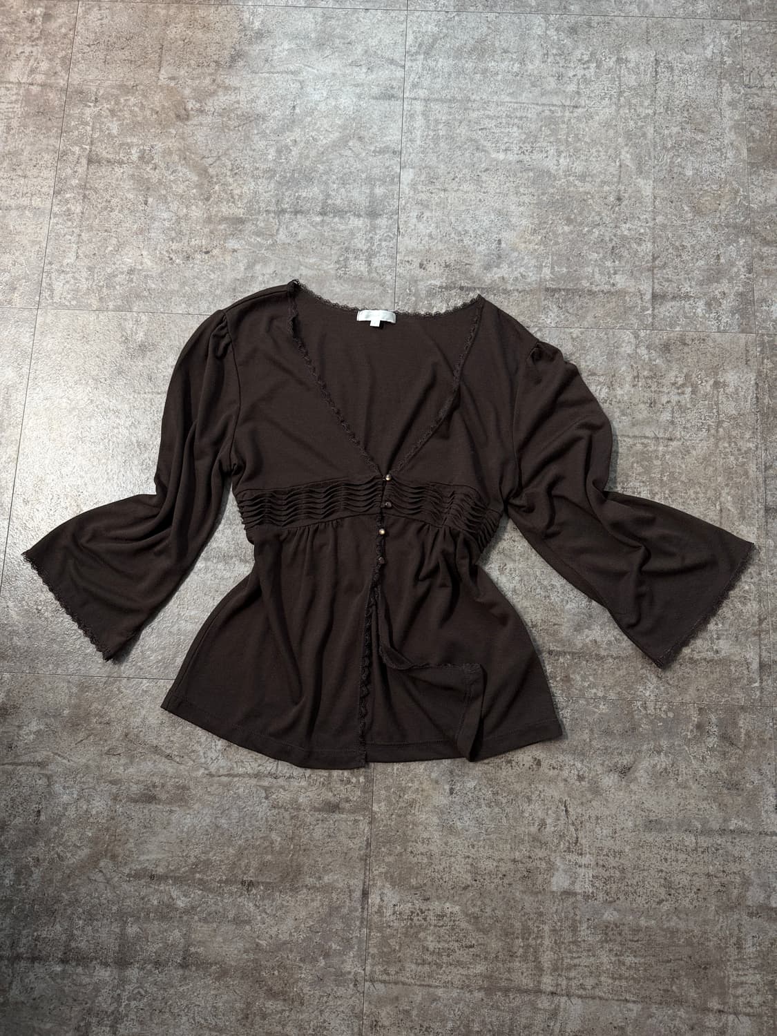 민트 브라운 체크 패턴 스커트 상품이미지5