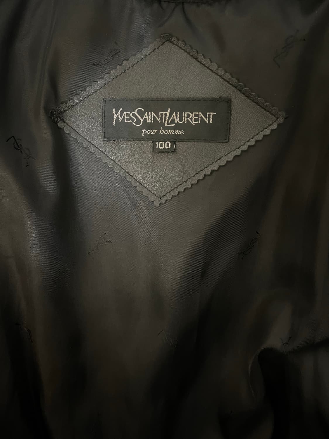 생로랑 빈티지 레더 가죽자켓(100) 상품이미지2