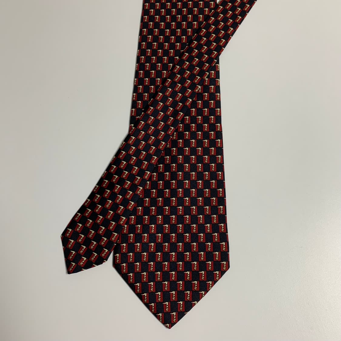 트루사르디 모노그램 명품넥타이 이태리 100실크 A+등급 장폭 상품이미지3