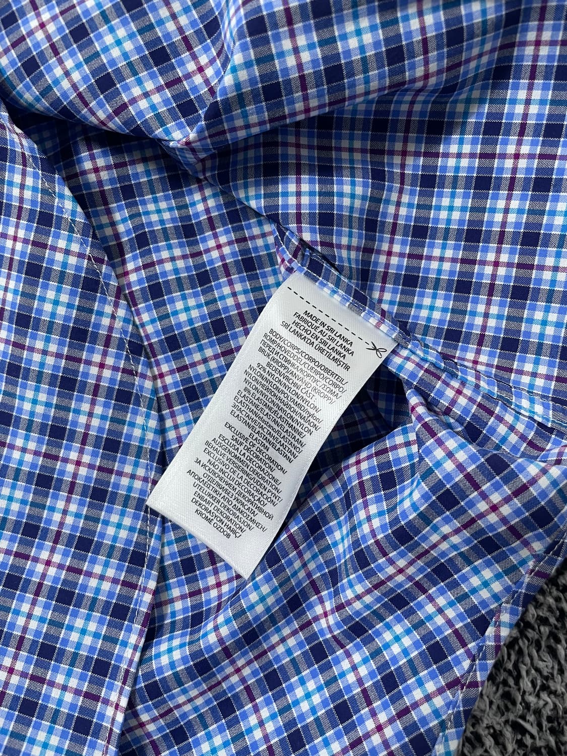 빈티지9. 폴로랄프로렌 폴로셔츠 체크셔츠 블루 클래식핏 퍼포먼스 상품이미지4