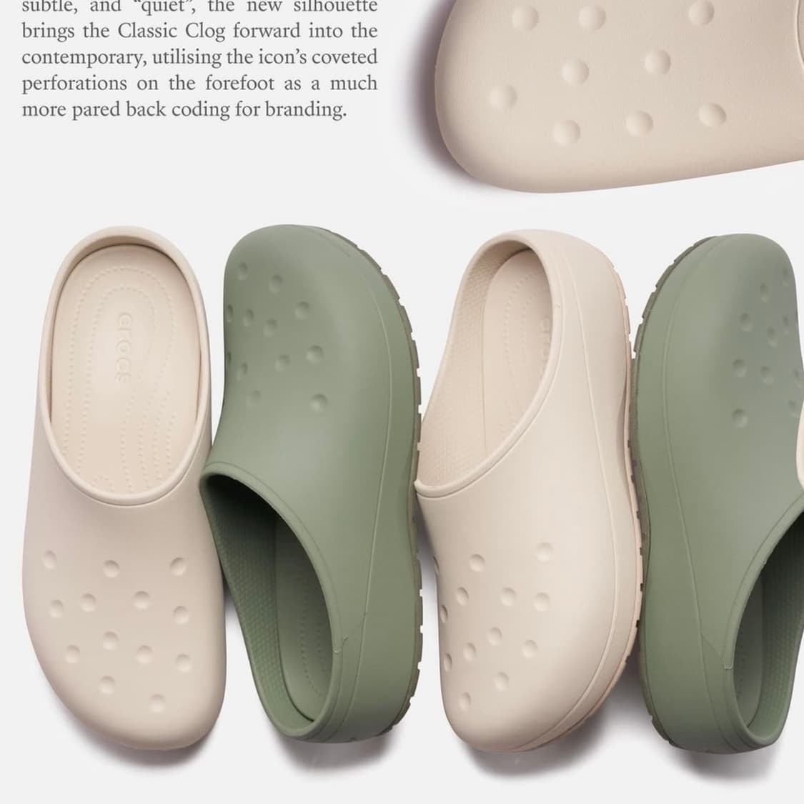 Crocs classic quiet clog stucco US 7 상품이미지1