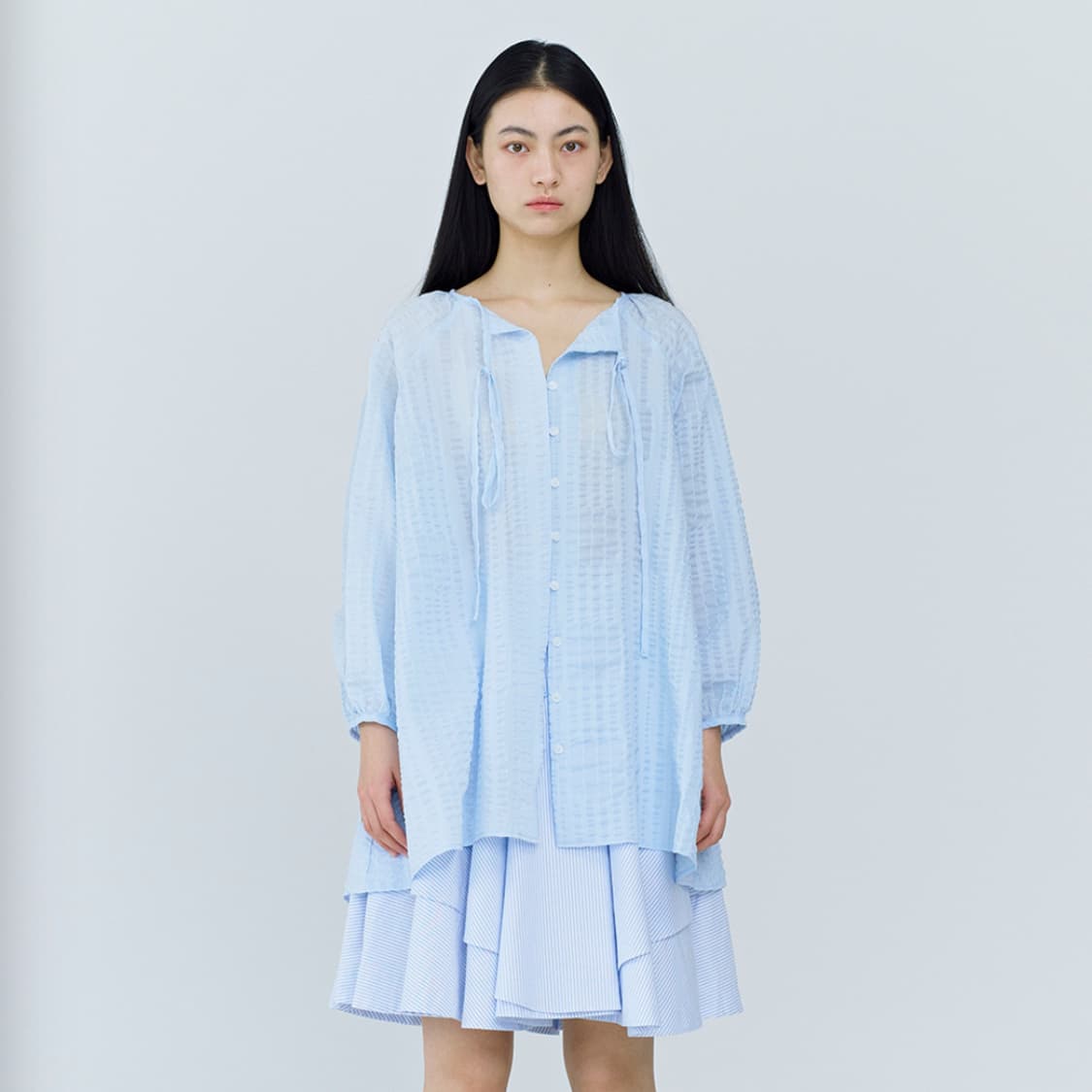 필로컬리(PHILOCALY) 라이트 코튼 블라우스 프리사이즈 새상품 상품이미지2