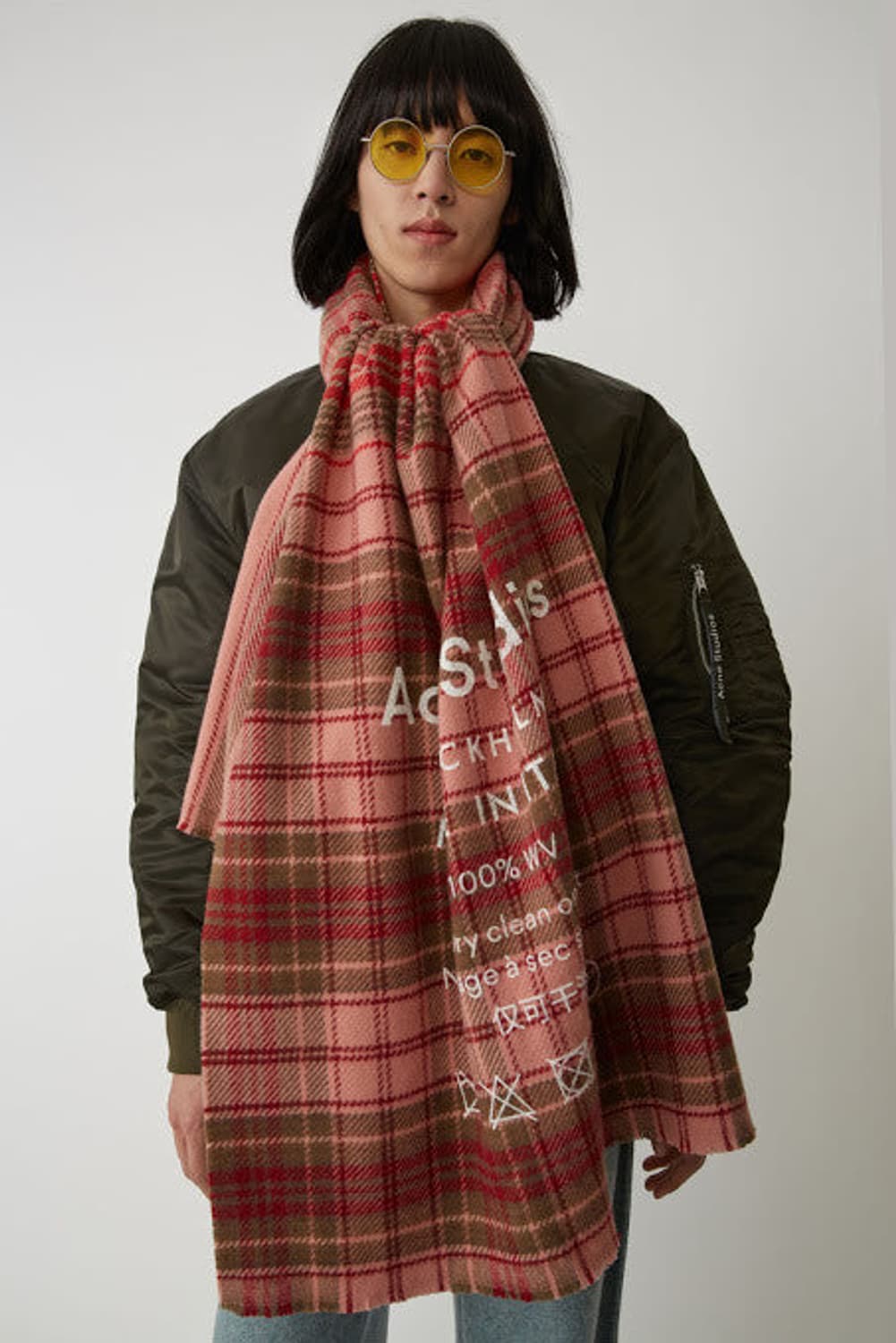 아크네 타탄 체크 목도리 머플러  상품이미지2