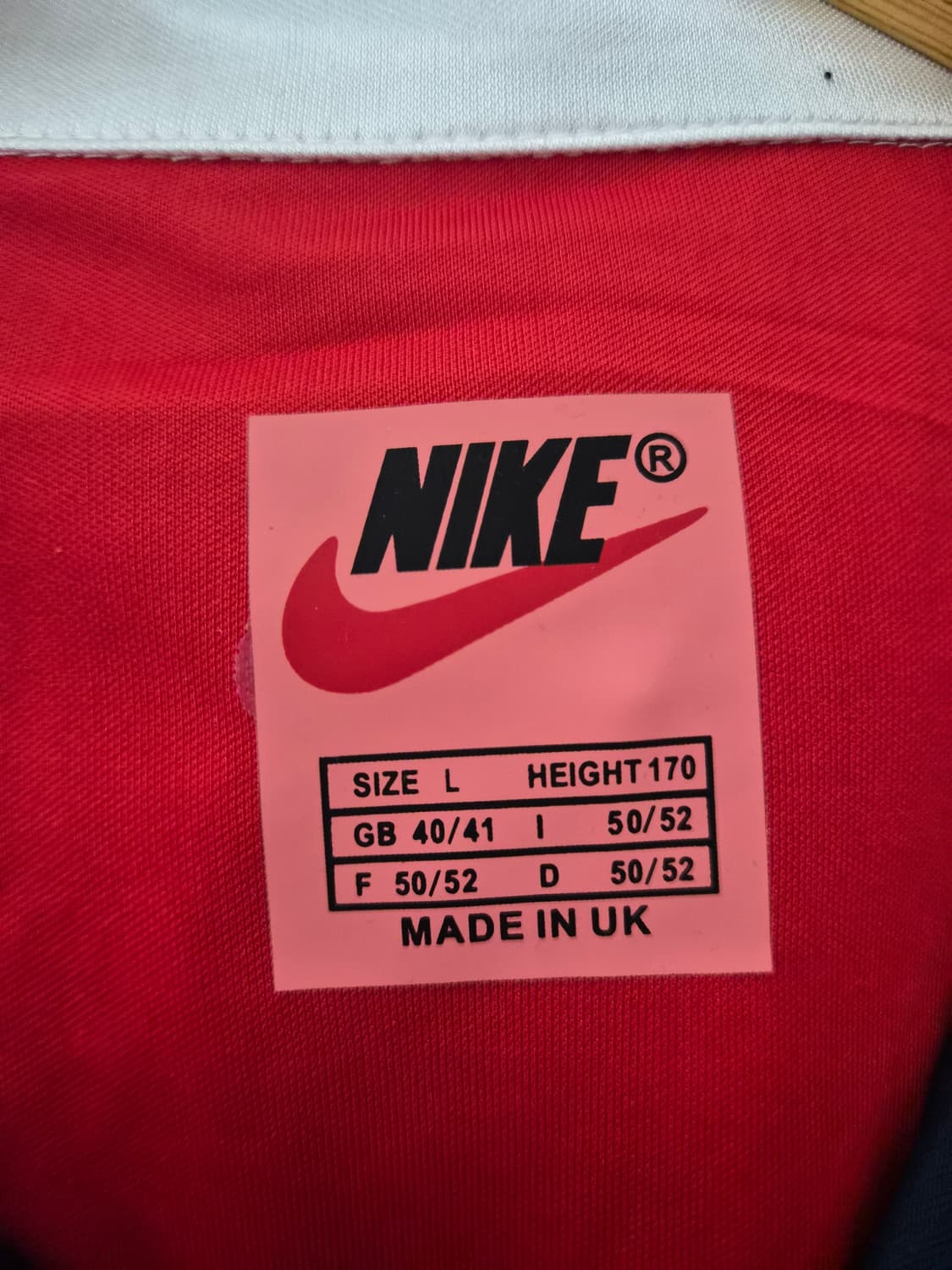 나이키Nike 아스날 98-99 레트로 유니폼 L - T191 상품이미지4