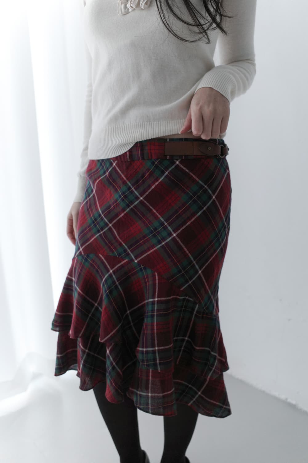 ralph lauren) check flared skirt 상품이미지7