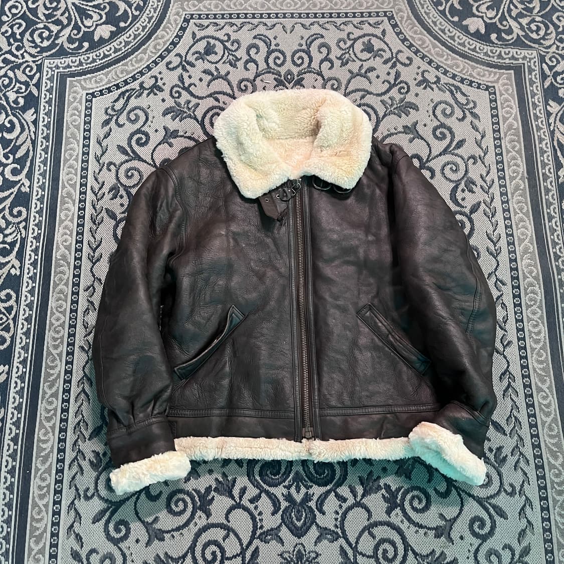 L 90s 빈티지 B-3 무스탕 자켓/W2732 상품이미지1