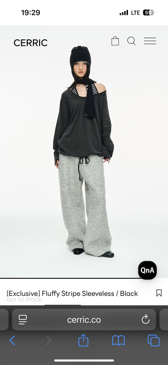 세릭 Cerric Fluffy Stripe Sleeveless 상품이미지5