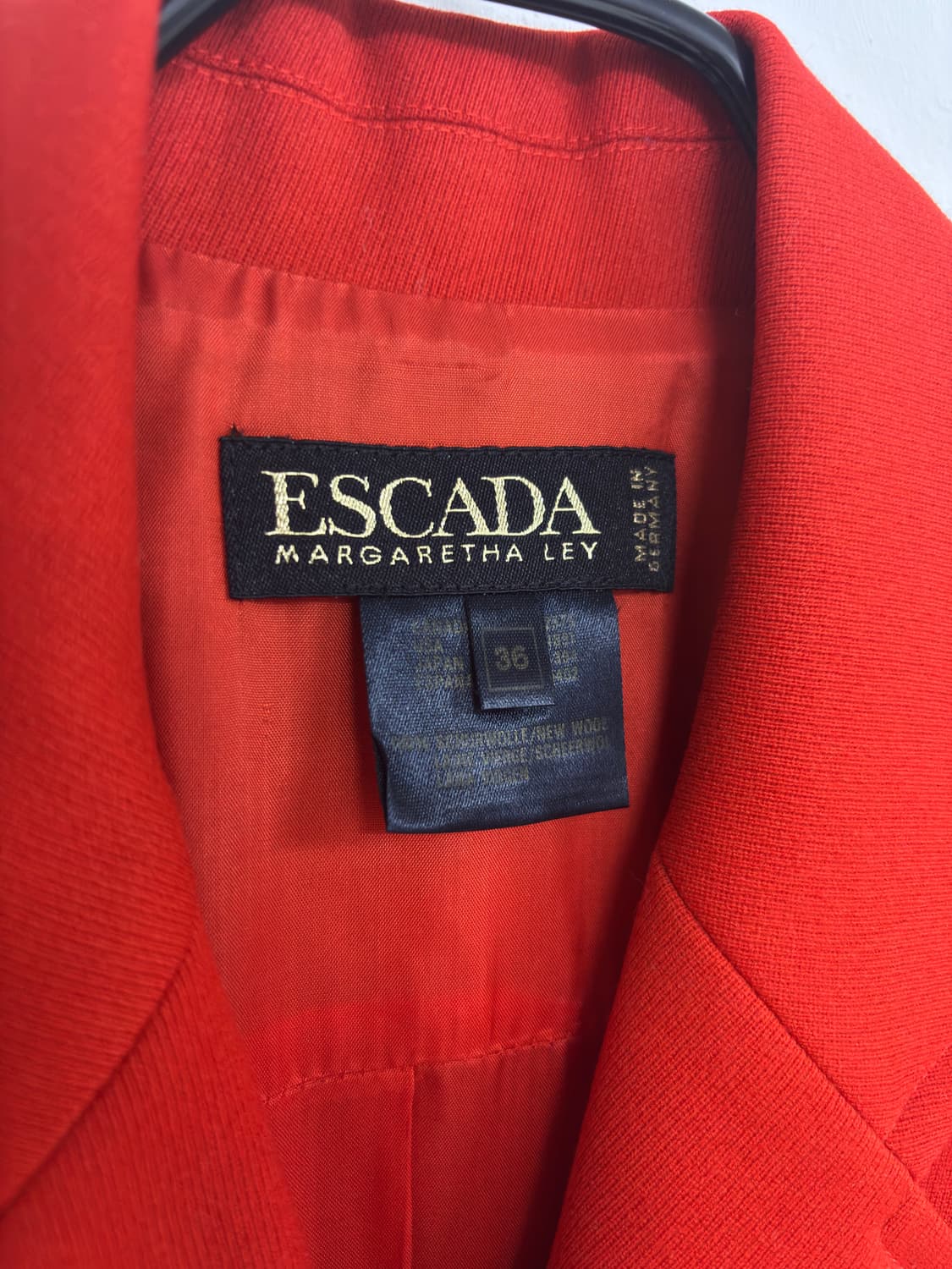 에스까다 독일제 레드 오피서 코트 상품이미지6