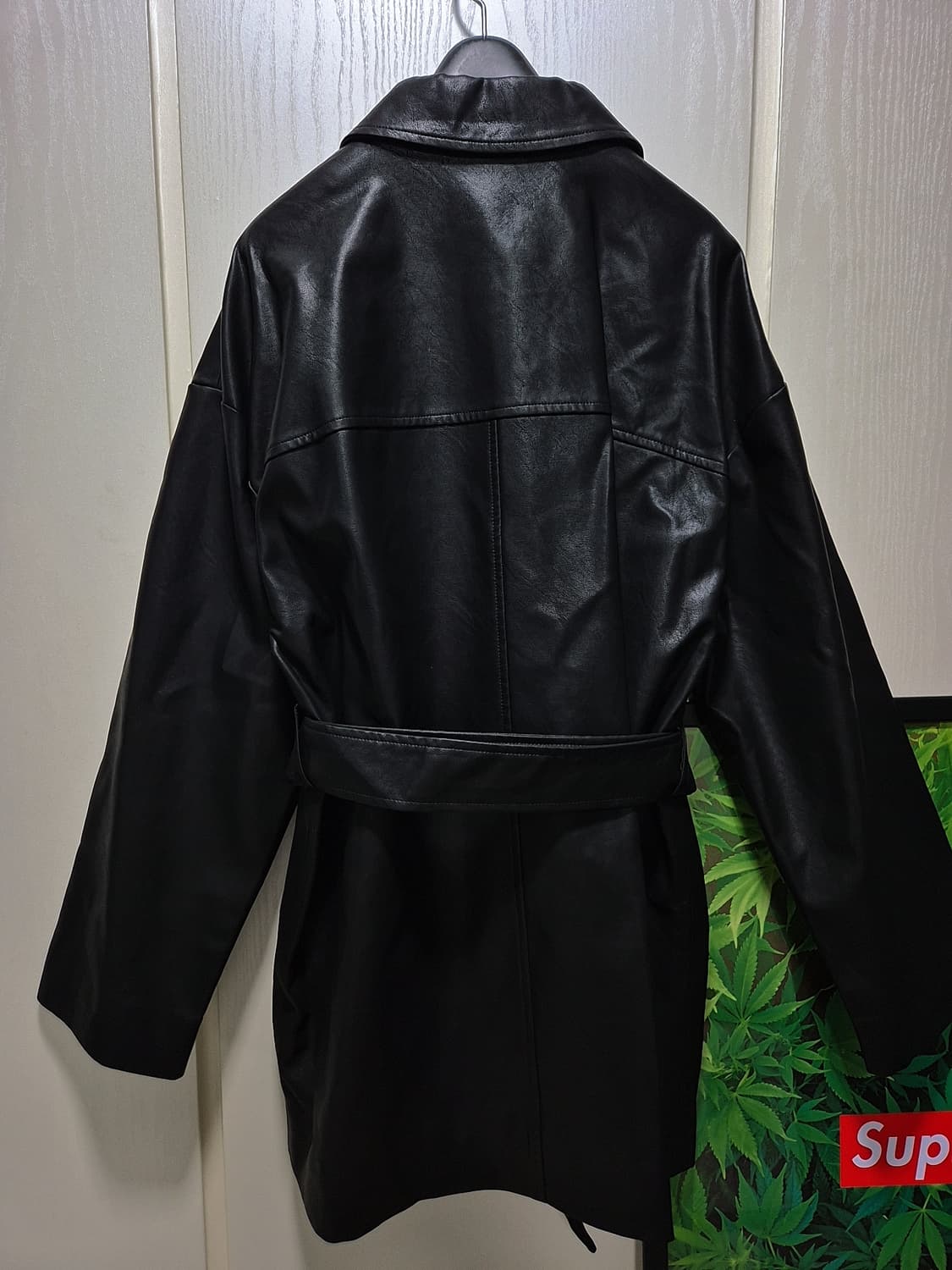 NAIN. 나인 블랙레더자켓 상품이미지2