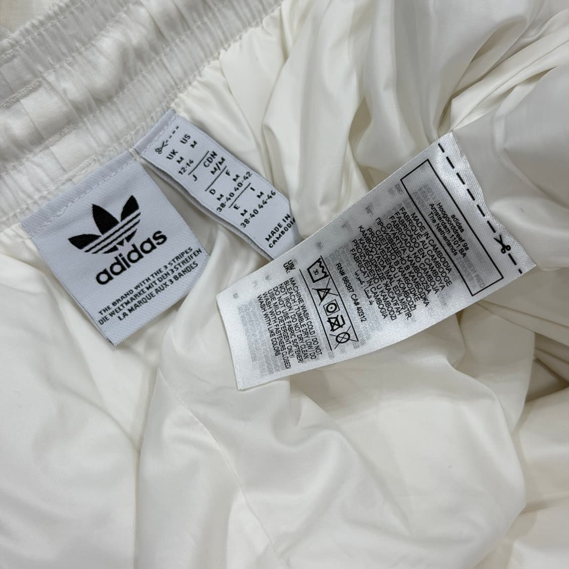 아디다스 블랙핑크 제니 우븐 벌룬 트라우저 팬츠 클라우드 화이트 M 상품이미지8