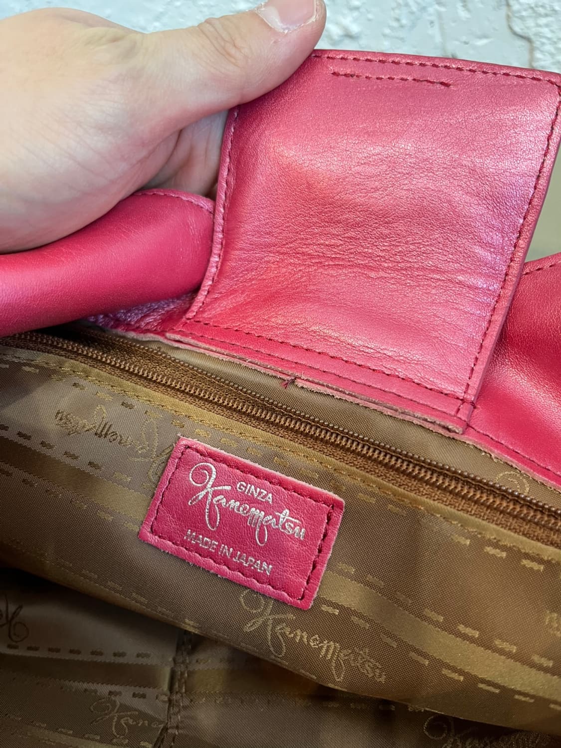 kanematsu 레더 숄더백 Made in JAPAN 상품이미지8