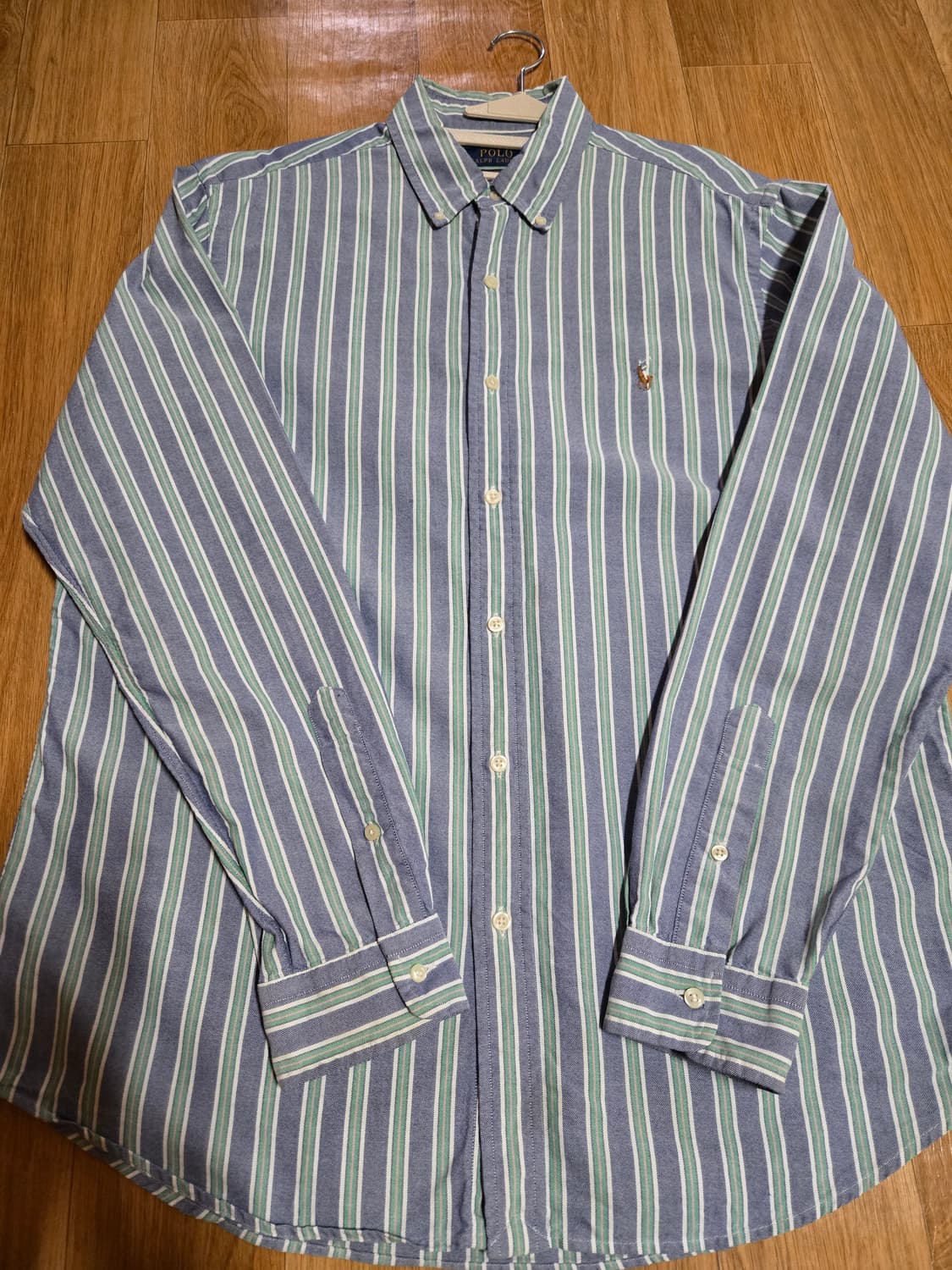 폴로 랄프로렌 신형 큐알택 옥스포드 스트라이프 셔츠 상품이미지3