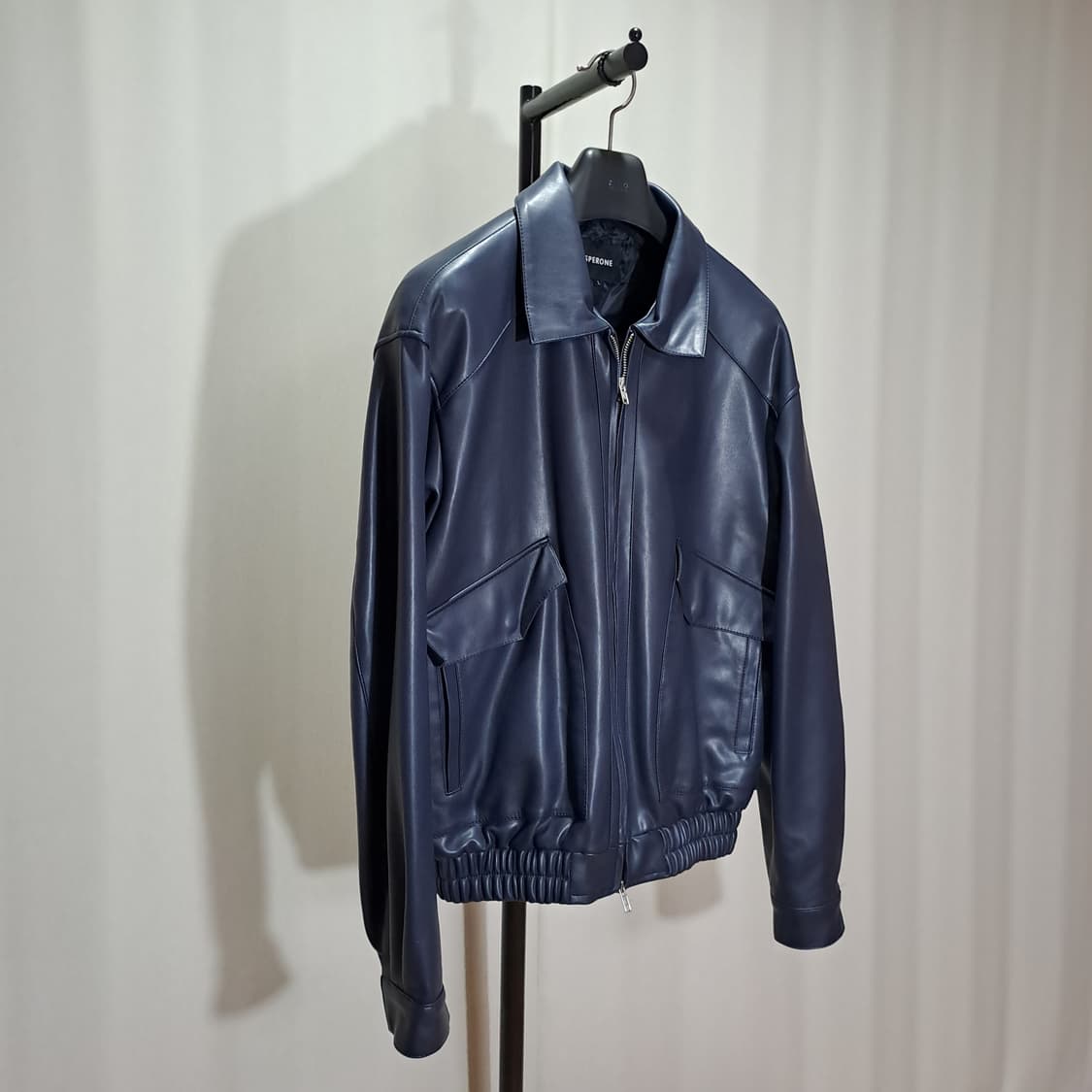 (새상품급) 스페로네 A-2 비건 레더 자켓 L B418 상품이미지5