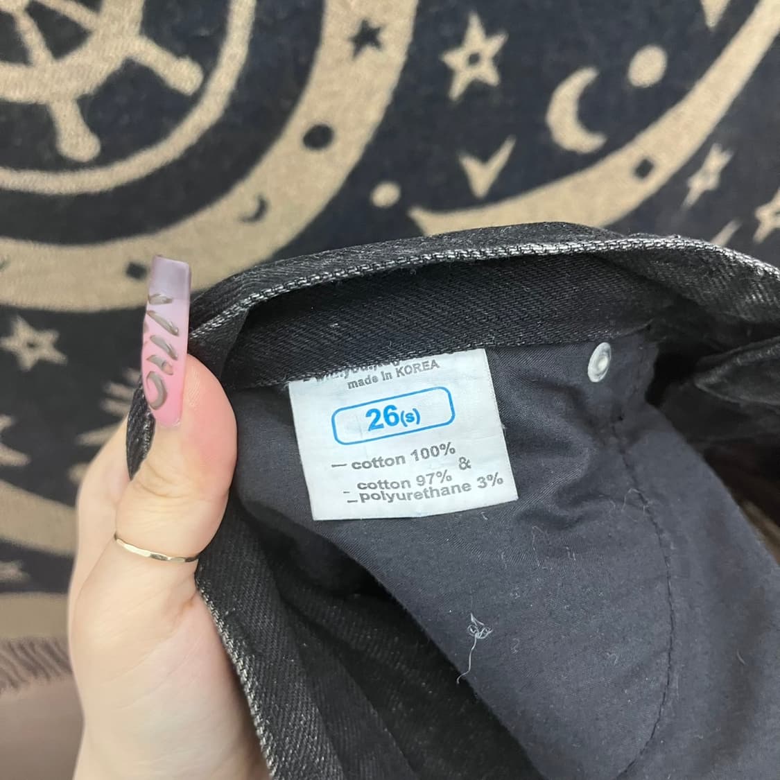 빈티지 다크펑크 고딕 레이스 캉캉 레이어드 데님반바지 K0265 상품이미지6
