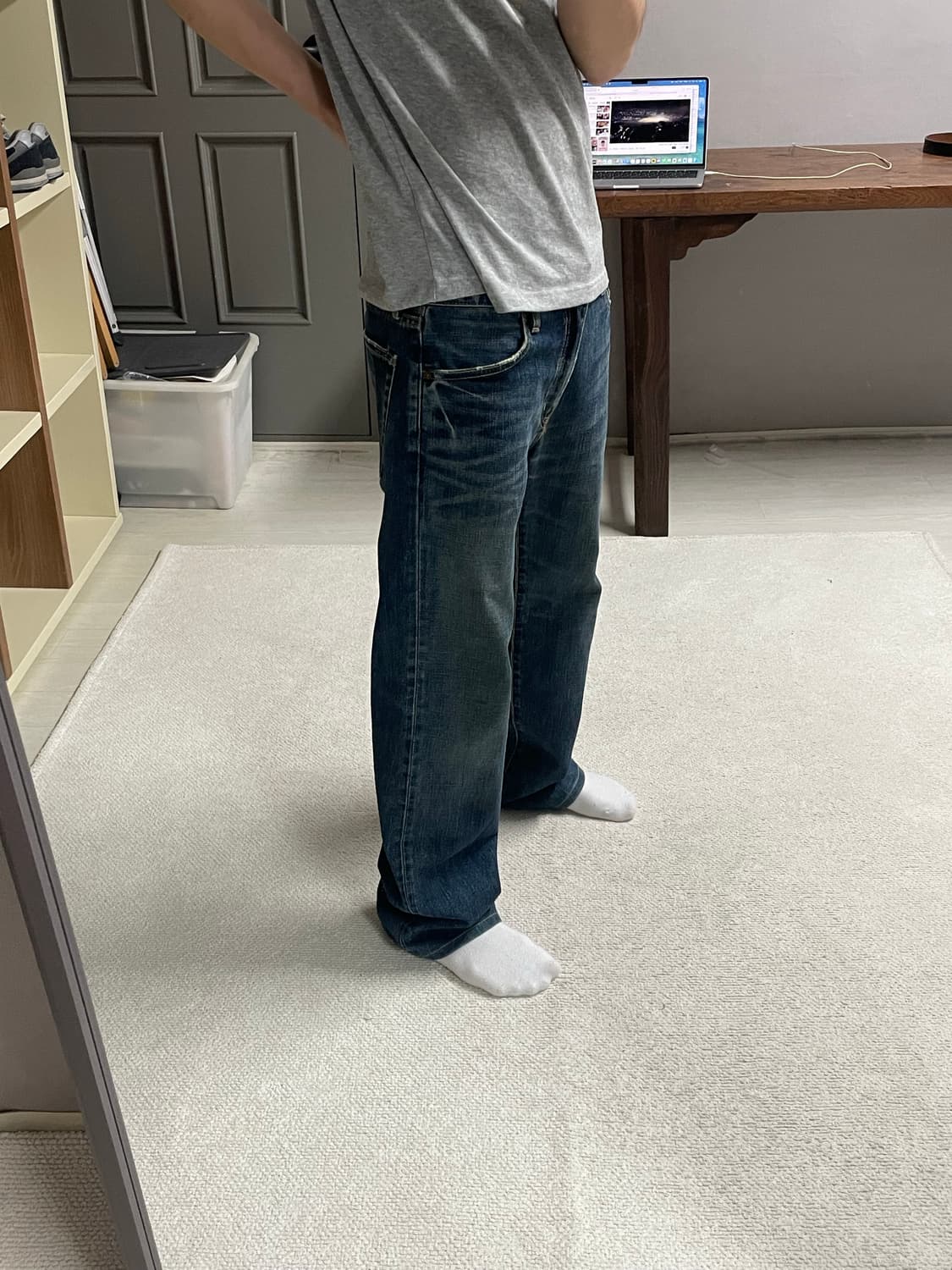 34) 미친워싱 유니클로 데님팬츠 상품이미지1