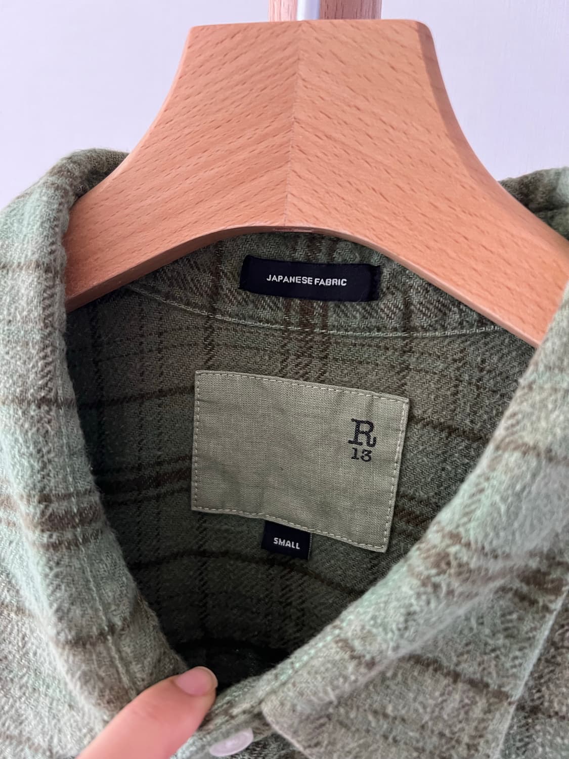 에크루 r13 체크셔츠 25ss 상품이미지2