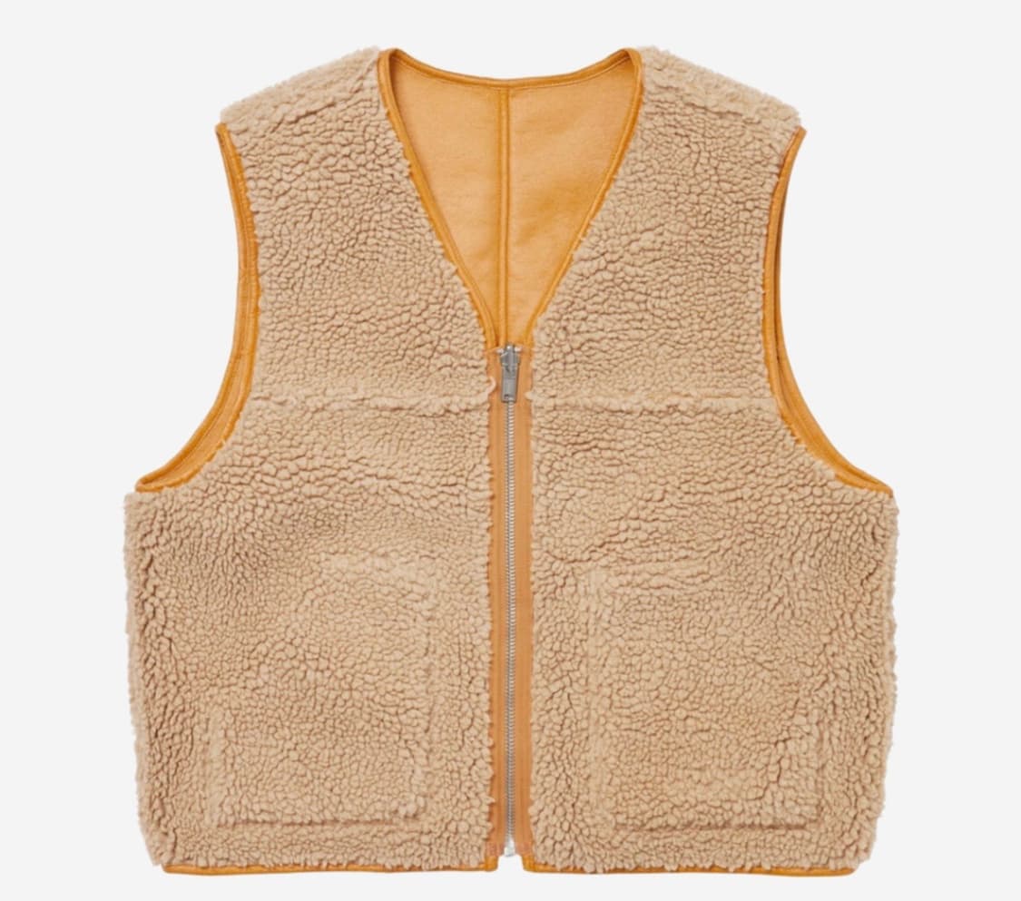 Supreme Reversible Faux Shearling Vest Y 상품이미지2