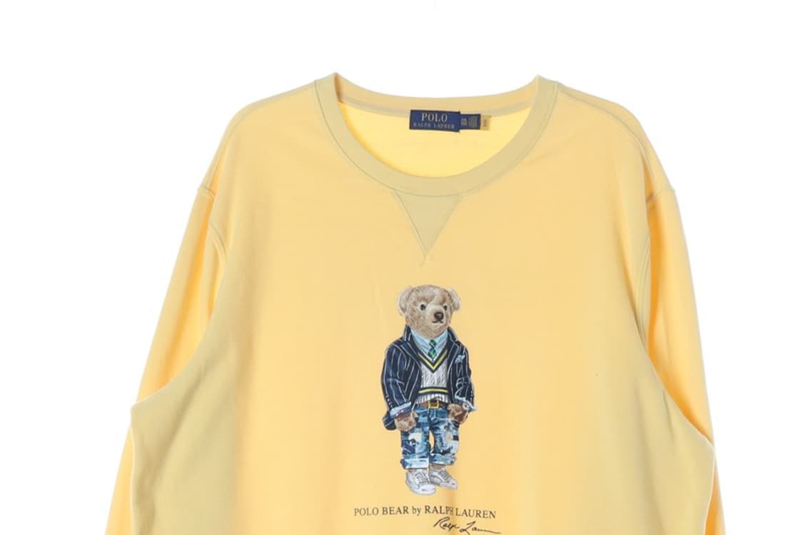 폴로 랄프로렌 폴로베어 기모 맨투맨 옐로우 2XL 상품이미지3