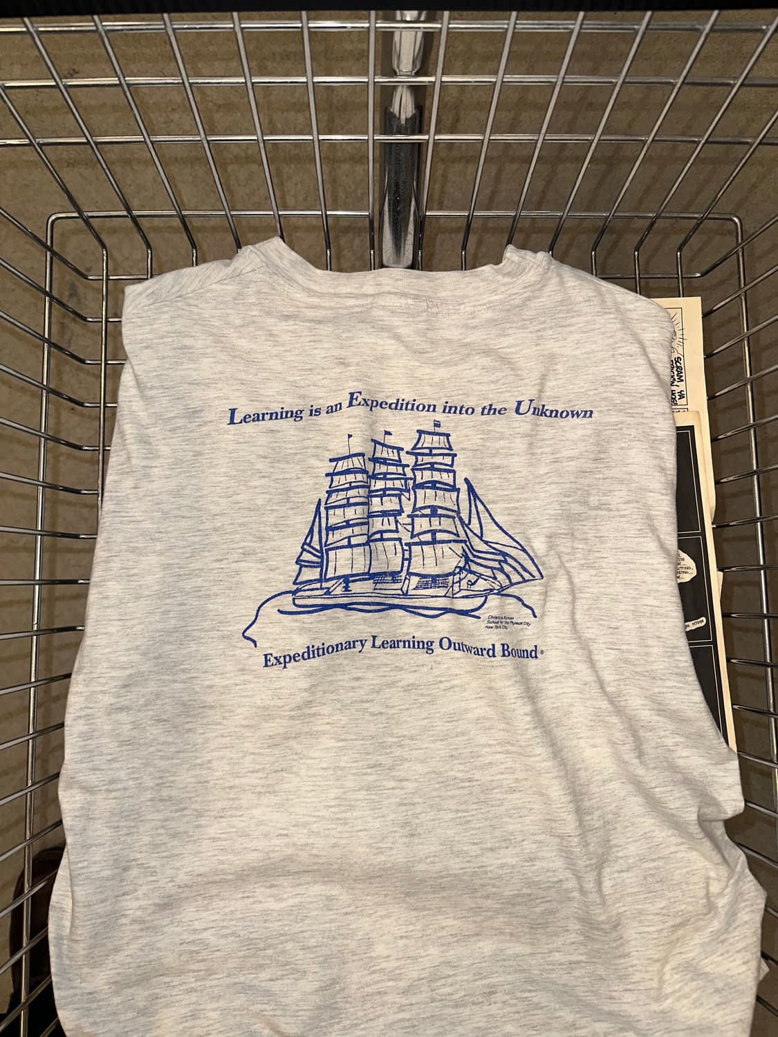 90‘s Hanes Outward bound boat single T 상품이미지2