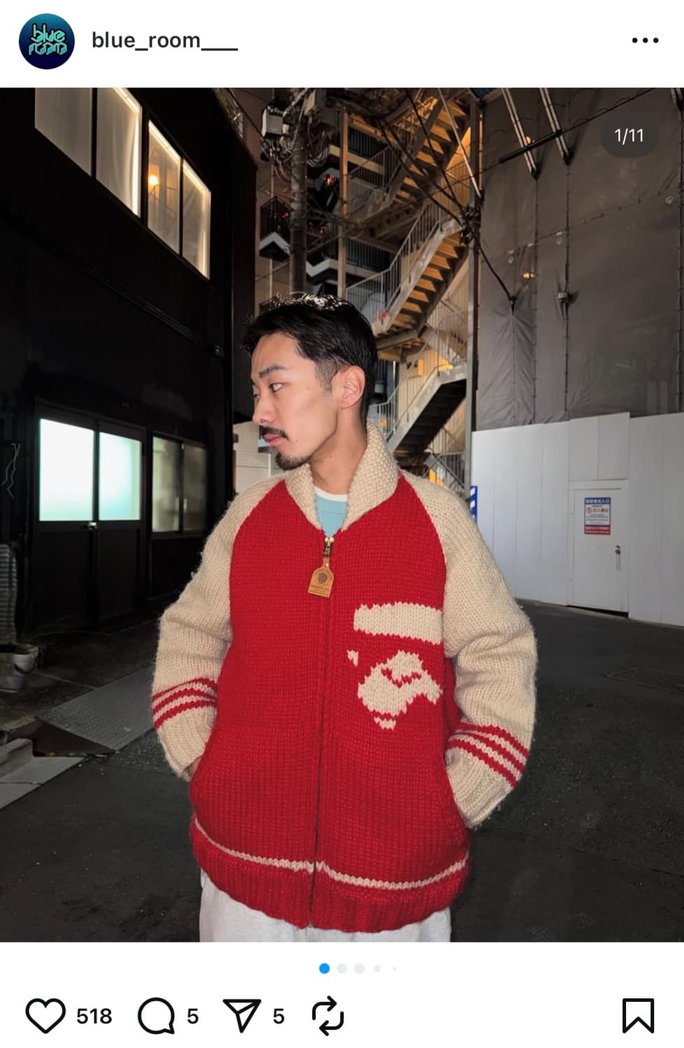 90s a bathing ape 올드 베이프 코위찬 스웨터 상품이미지3