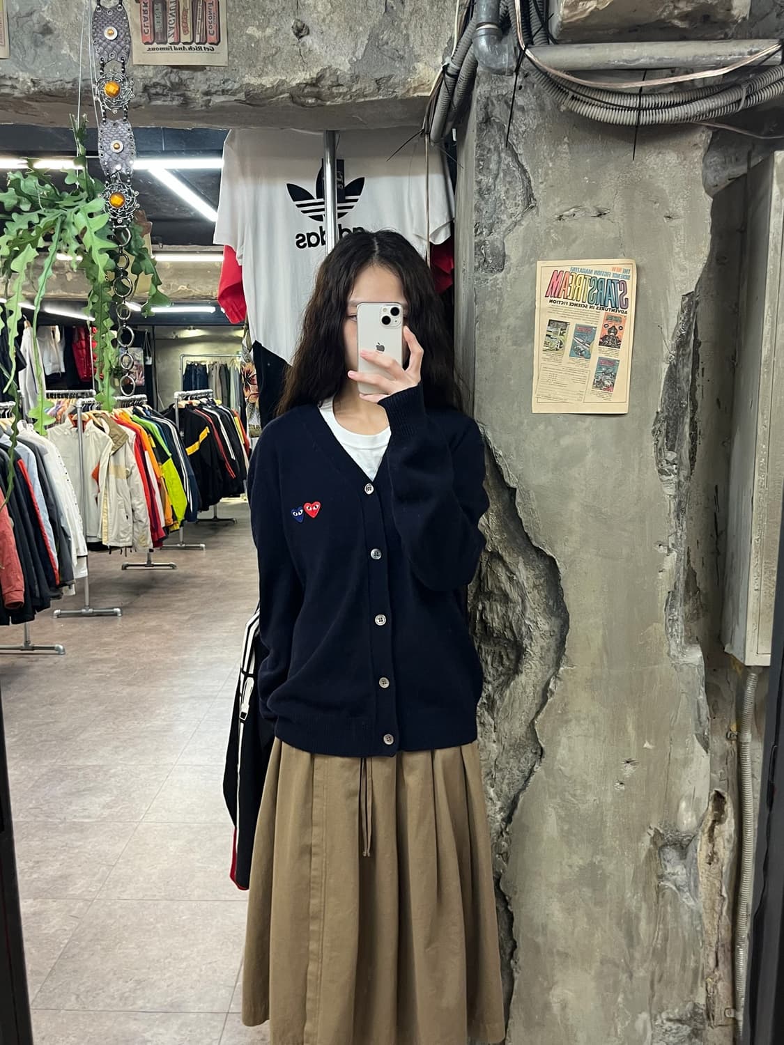 꼼데가르송 가디건 네이비 L #csz1786 상품이미지2