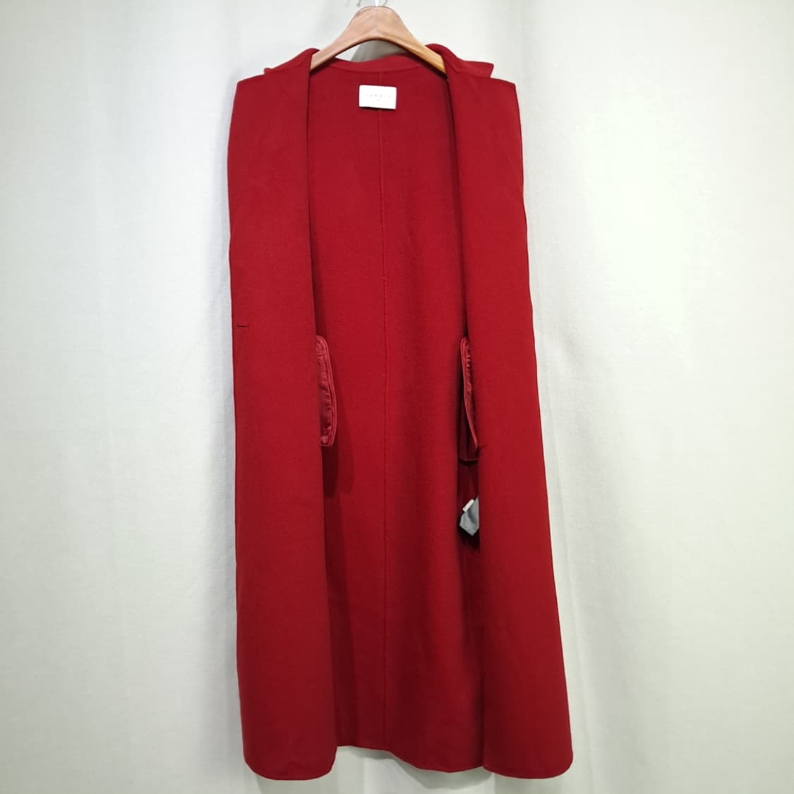 CN939W L 산드로 PARIS 레드 울 롱 코트 상품이미지5