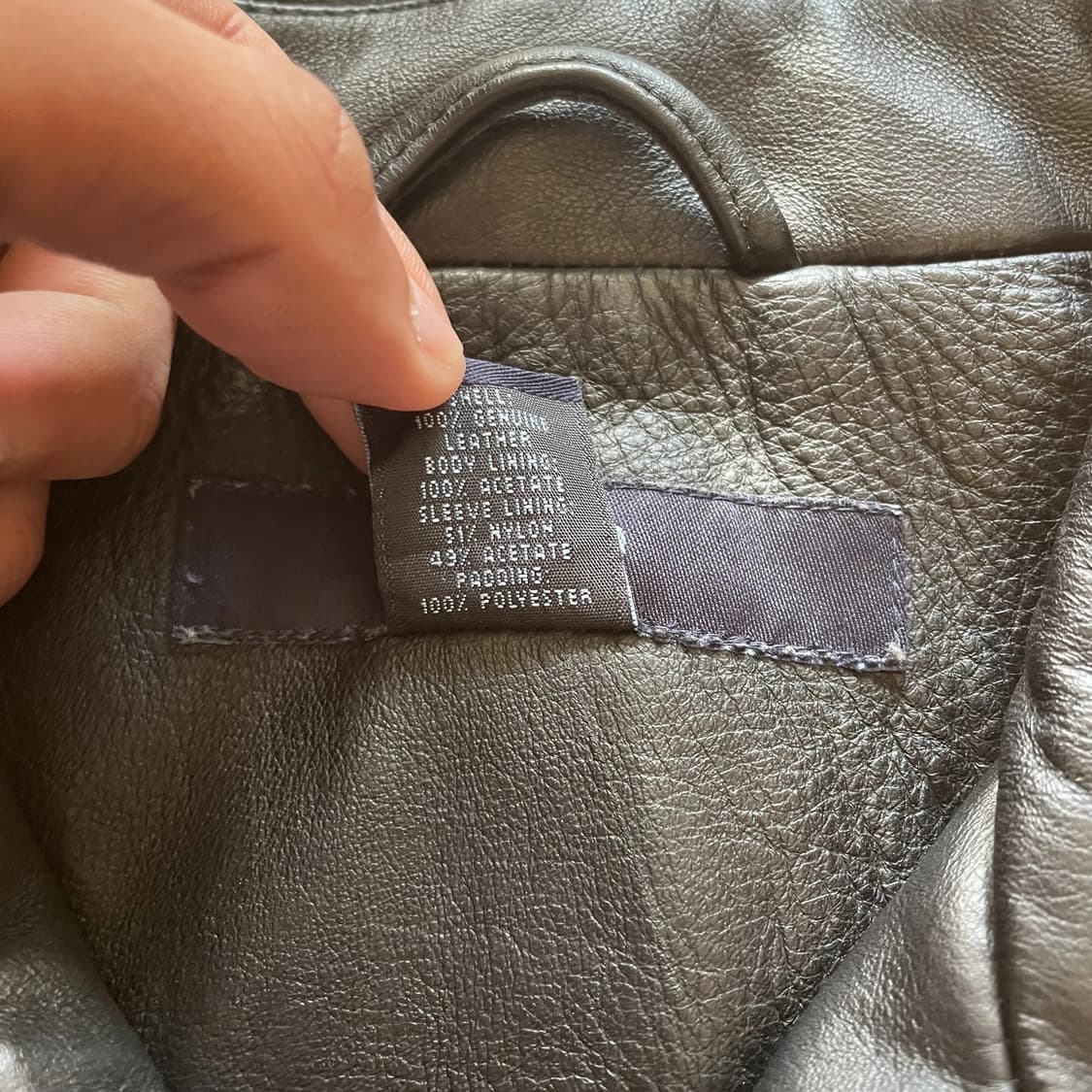 90s 올드 갭 빈티지 싱글 레더 자켓 상품이미지4