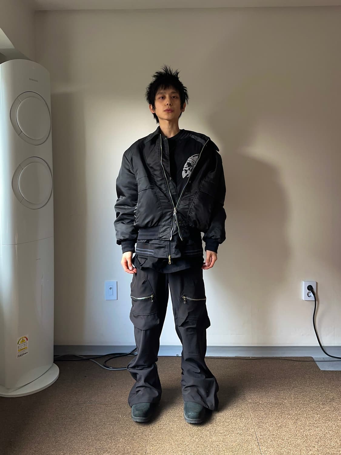 Taly 디테일 볼류밍 봄버 상품이미지6