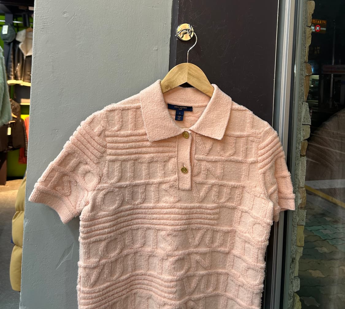 S/ 루이비통 텍스처드 테리 폴로 니트 상품이미지4