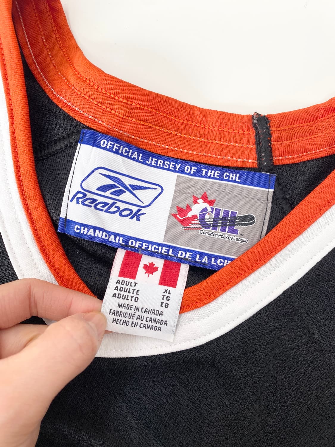 00‘s 리복 CHL 메디신햇 타이거즈 하키 져지 상품이미지8