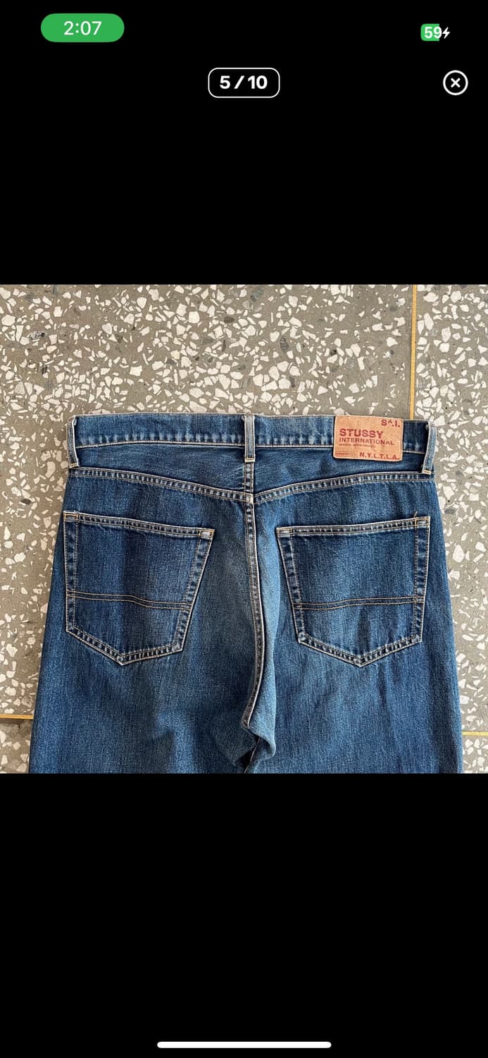 90-00s 올드 스투시 데님 팬츠 상품이미지5