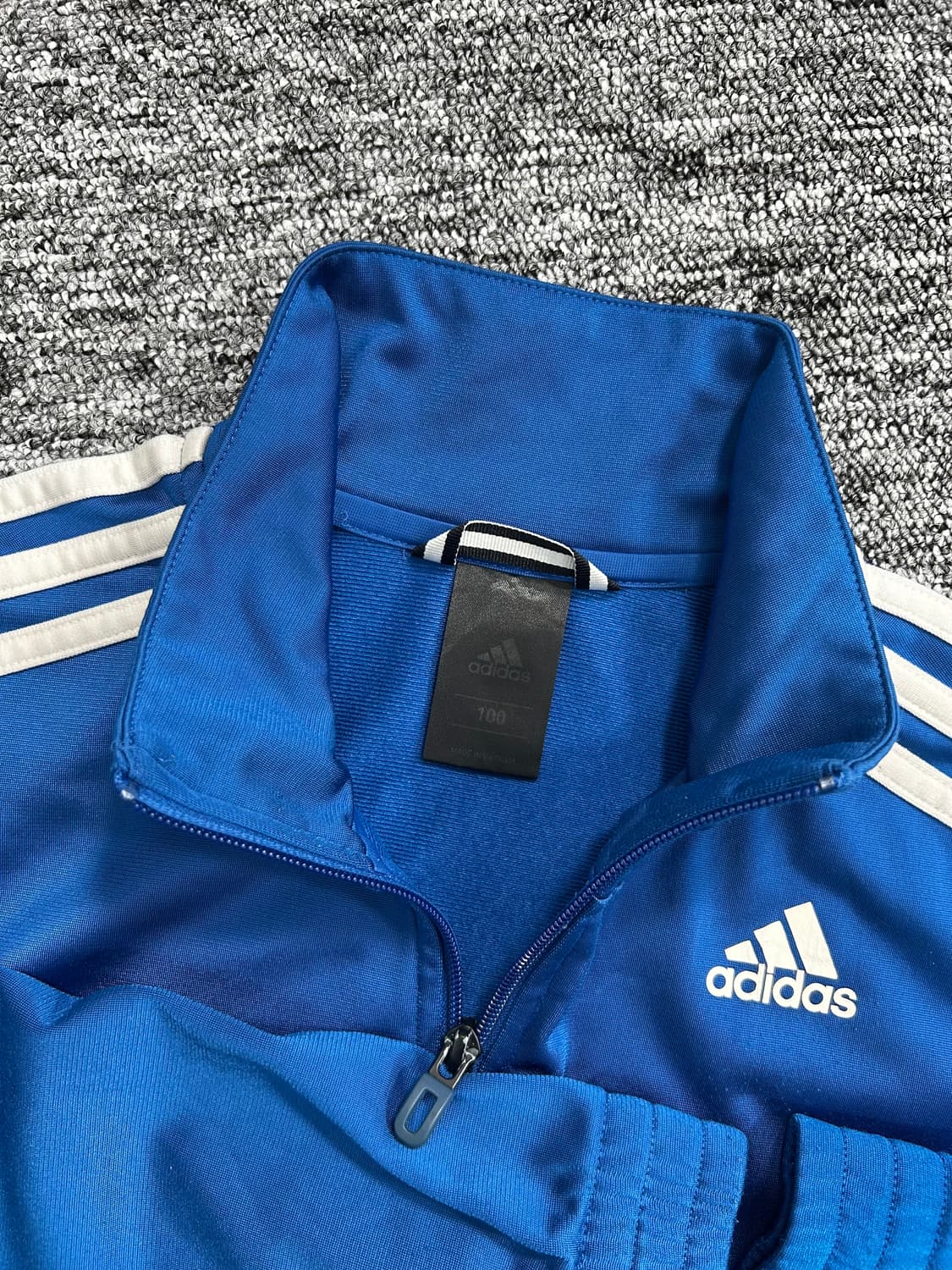 아디다스 블루 트랙탑 져지 L 상품이미지5