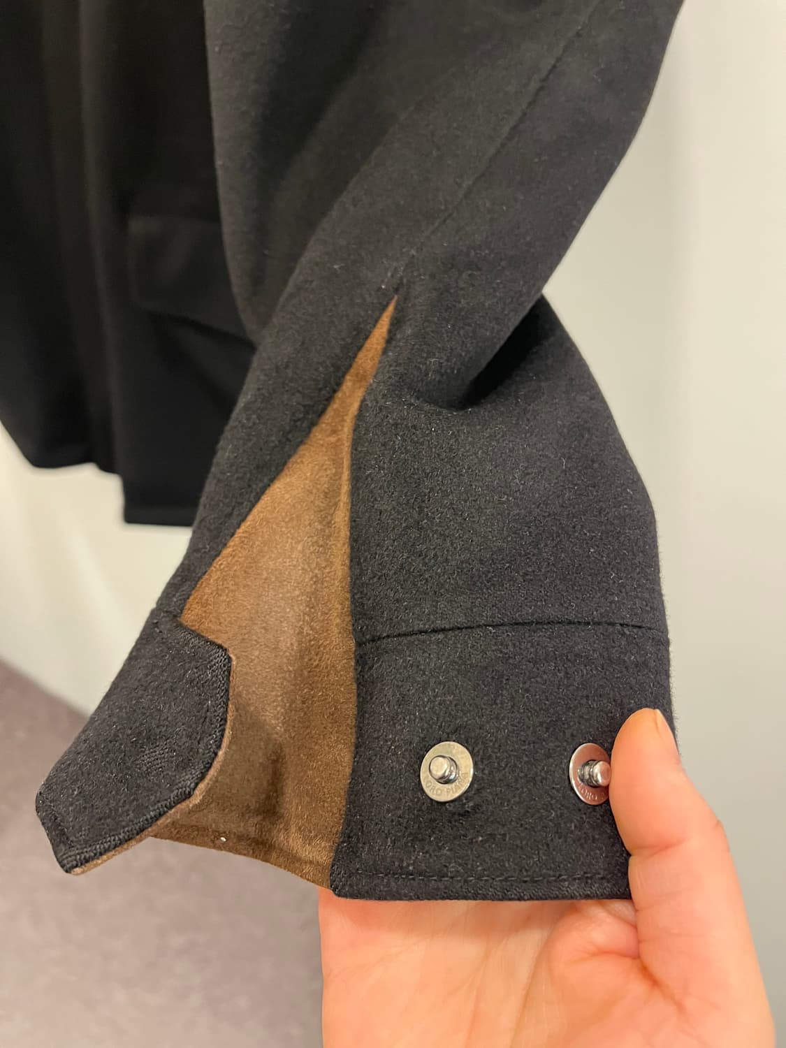 24FW 로로피아나 트레블러 캐시미어 블랙 48사이즈 상품이미지5