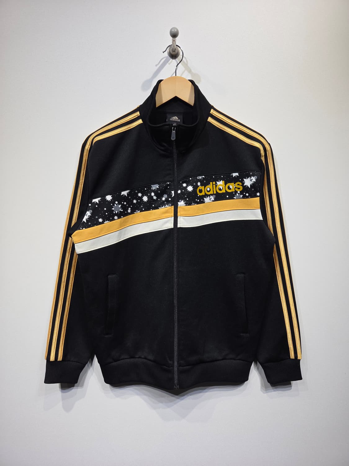 아디다스 별 패턴 골드 삼선 트랙탑 져지 상품이미지2