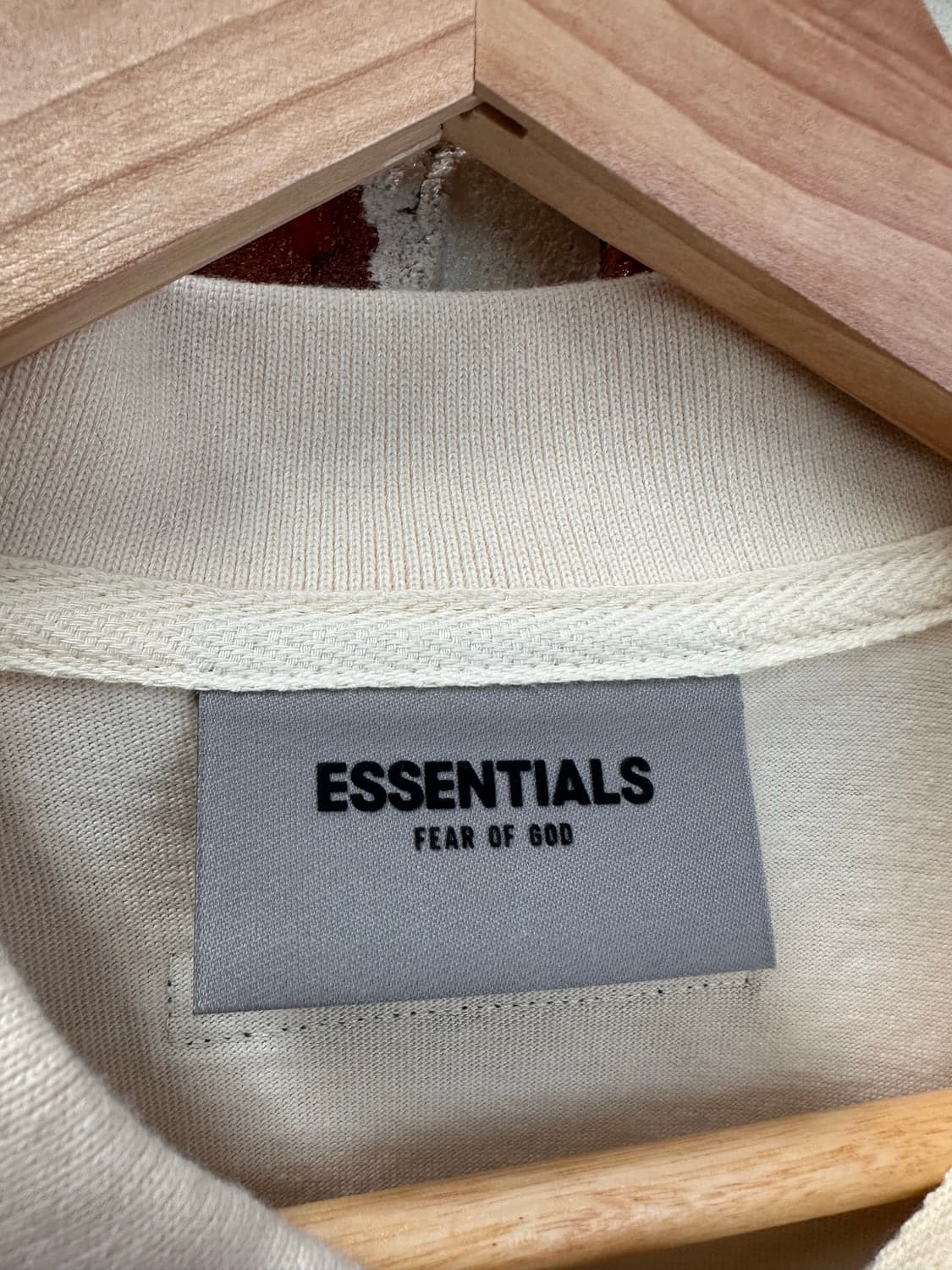 (S)피어오브갓 에센셜 21SS 숏슬리브 폴로 크림 새상품 상품이미지6