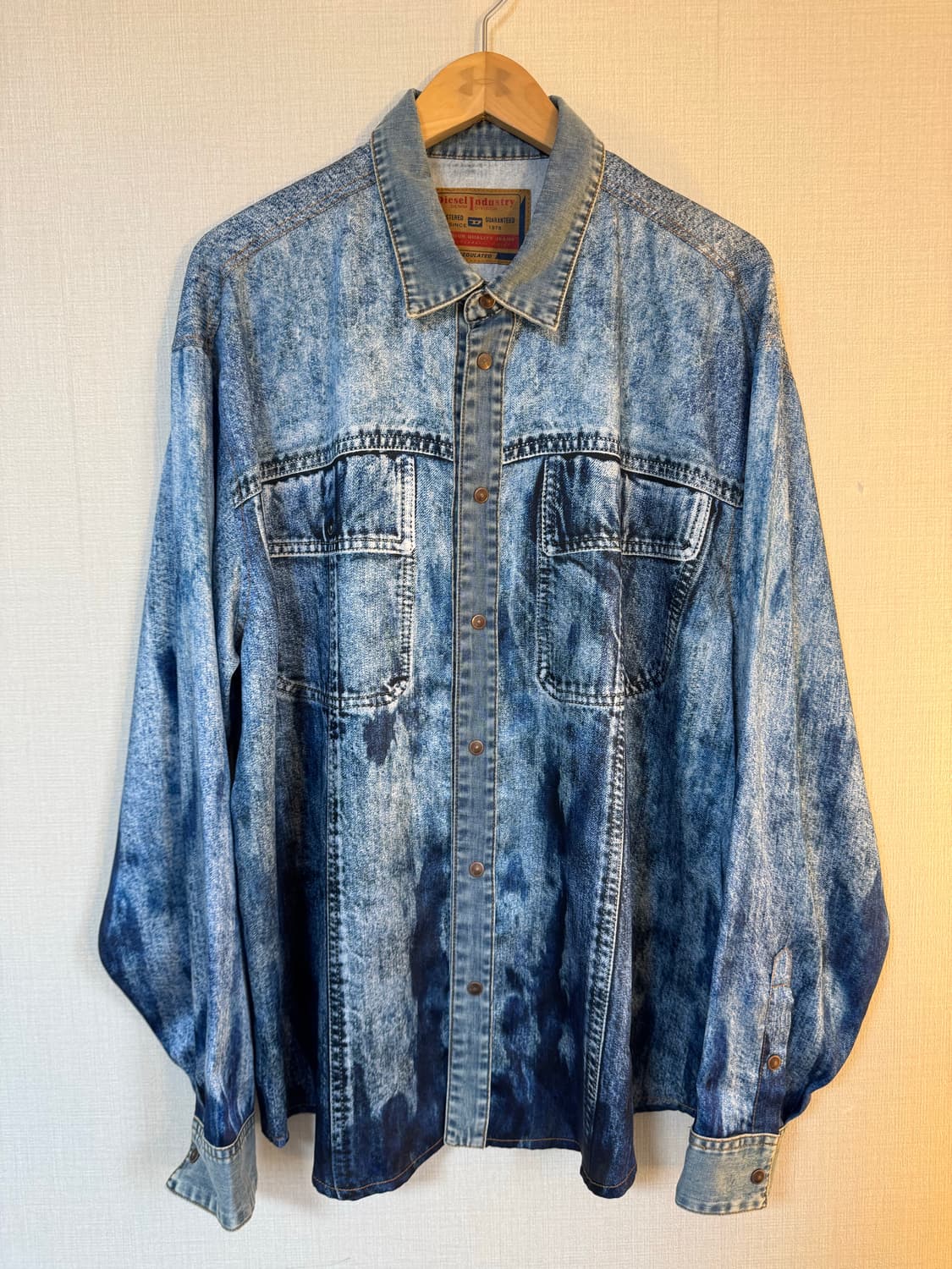 [XL]Diesel 디젤 S GILLY 워싱 데님셔츠 상품이미지1