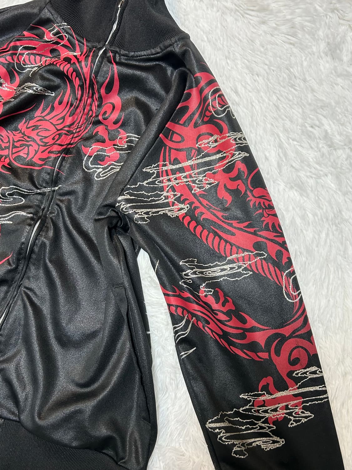 oriental dragon sukajan jersey zip-up 상품이미지2