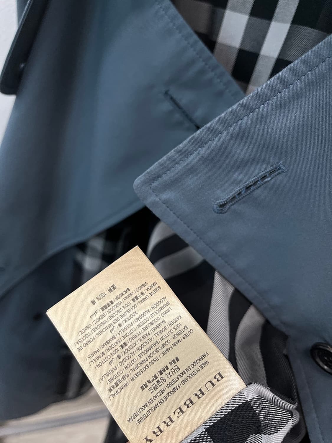 110) 버버리 파스텔블루 트렌치코트  상품이미지4