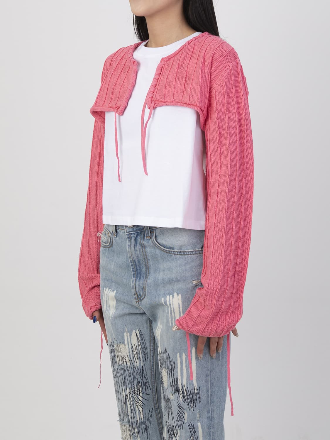 더오픈프로덕트 볼레로 가디건 상품이미지3