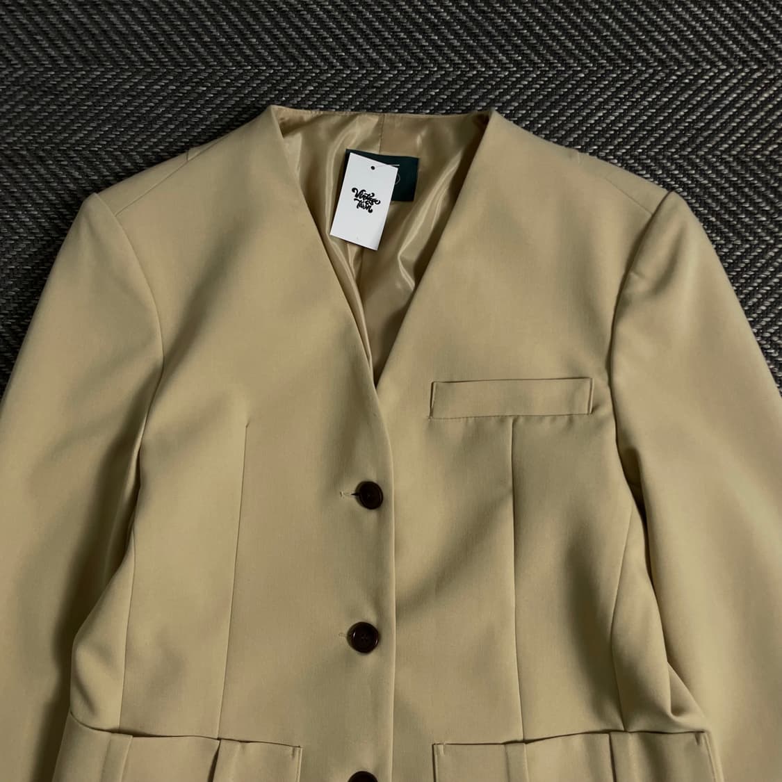 SLUB 우먼스 미니멀 블레이저 자켓o 3631 상품이미지4