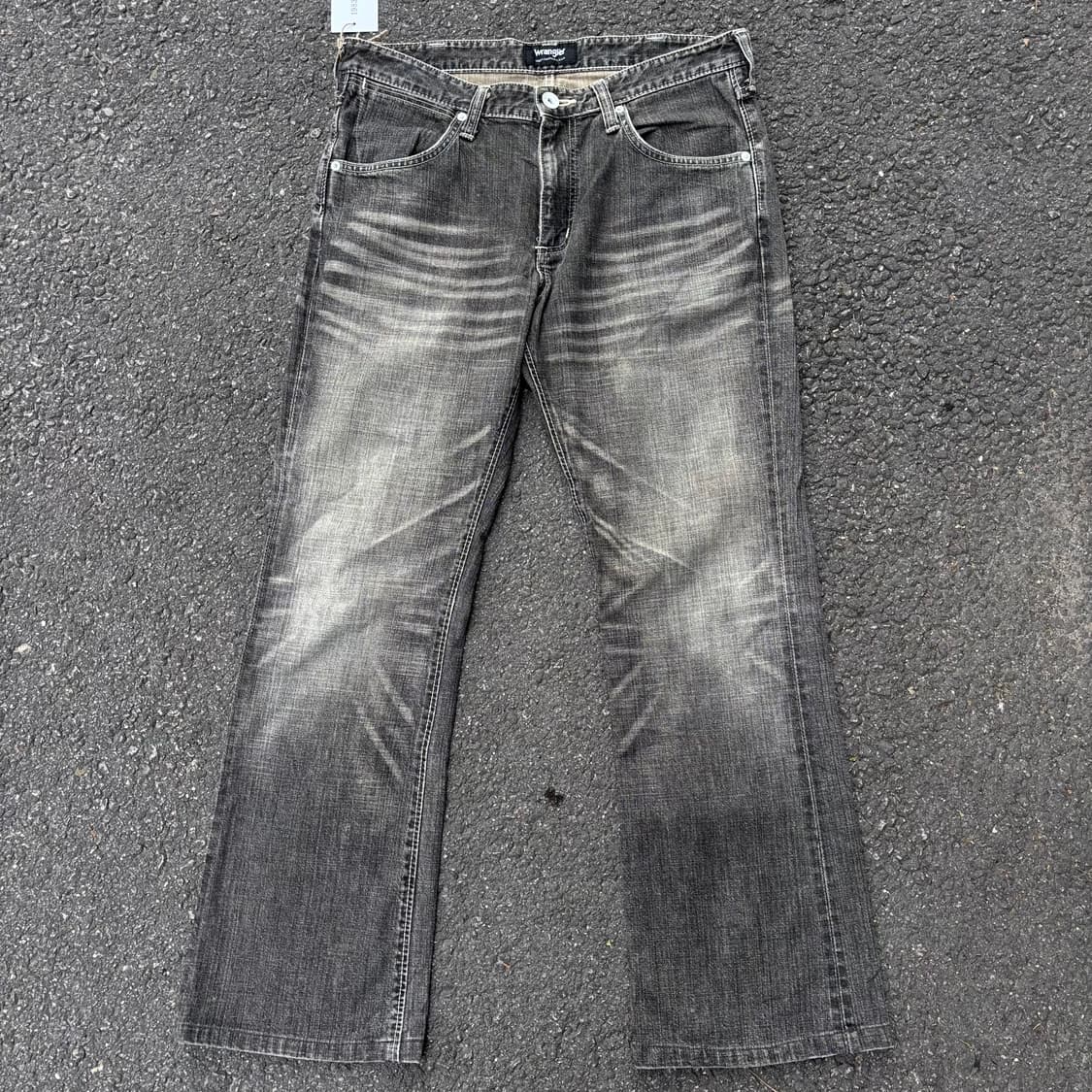 랭글러 부츠컷 데님 팬츠 블랙 상품이미지4