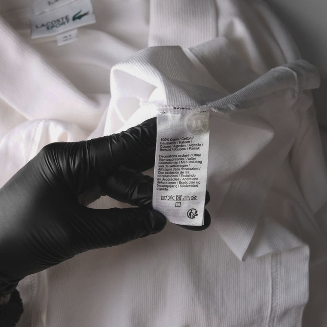 라코스테 스포츠 화이트 피케 폴로 셔츠 5 상품이미지6