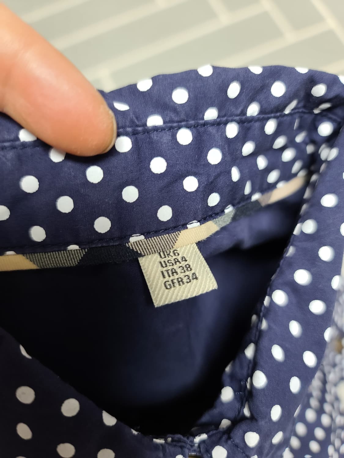 Burberry Blue Label 도트 셔츠 원피스55 상품이미지2