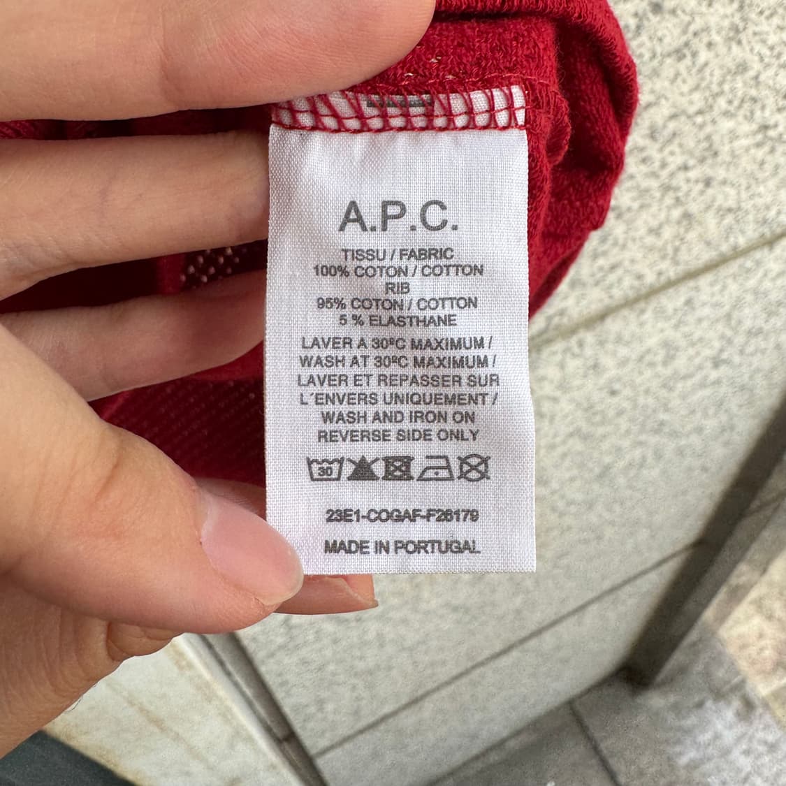 아페쎄 로고 메쉬 반팔티 상품이미지9