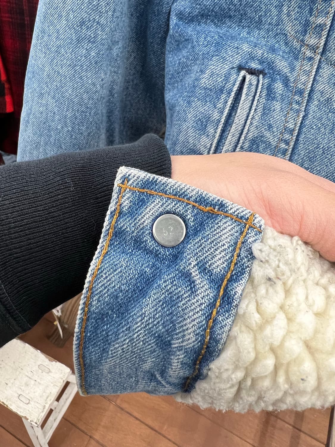 (95)70s 리바이스 오렌지탭 데님 쉐르파 자켓 상품이미지10