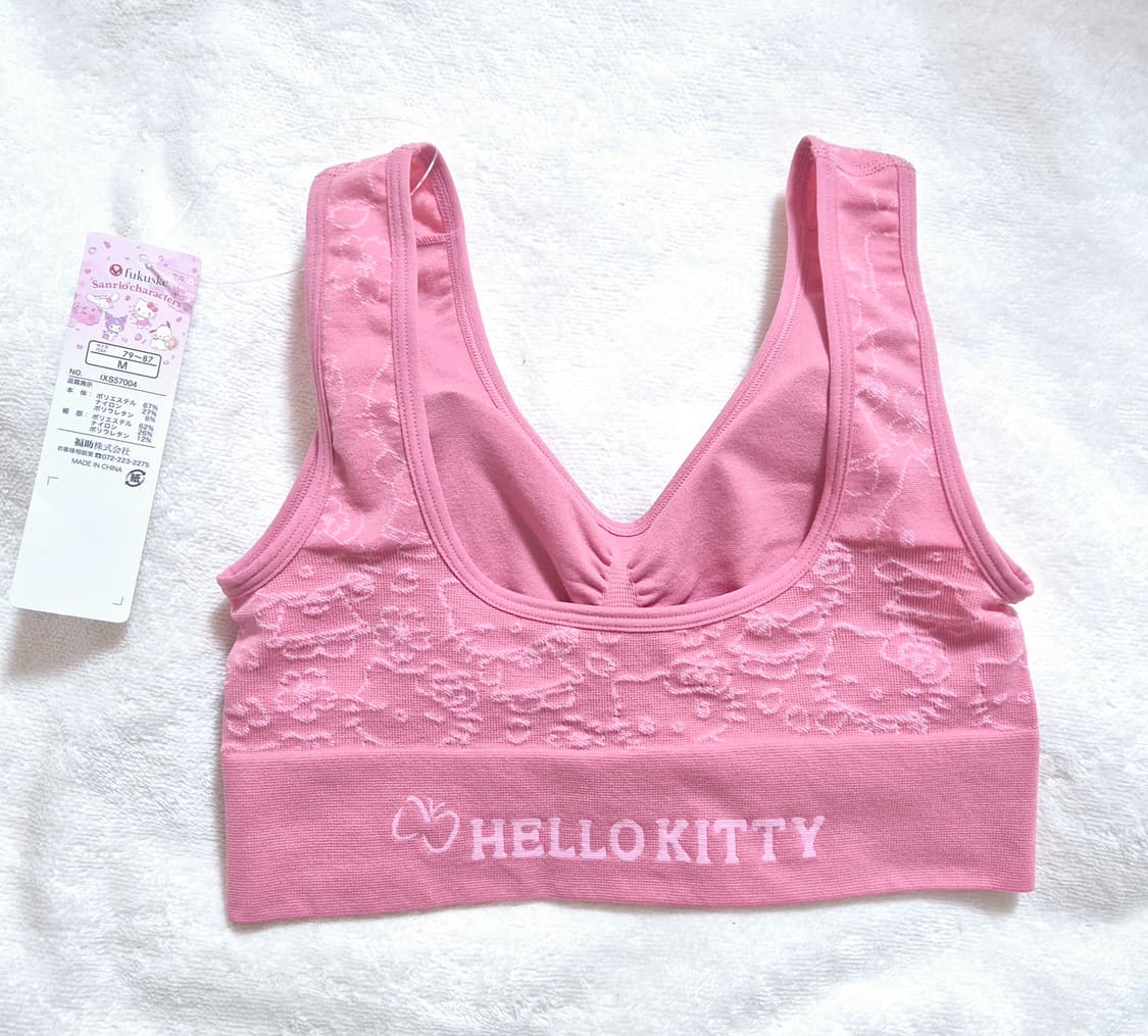 Hello kitty 헬로키티 내장캡 브라탑 M 상품이미지3