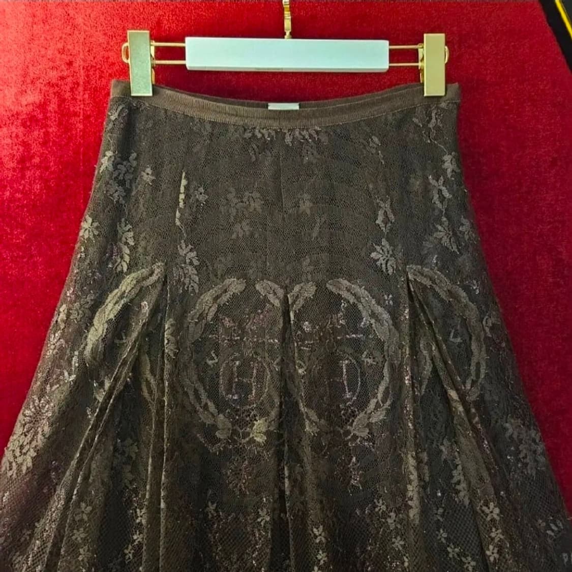 에르메스 시그니쳐로고 시스루 롱 스커트 상품이미지3