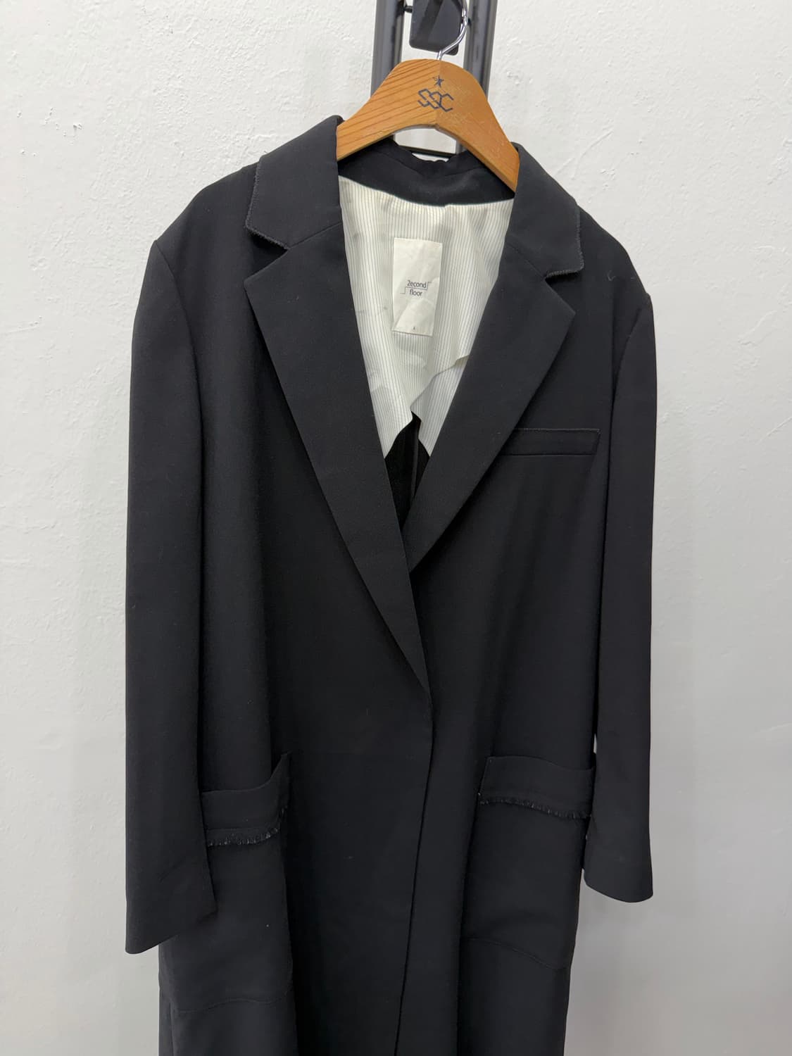정품) 2nd floor 세컨플로어 블랙 롱자켓 66 상품이미지2